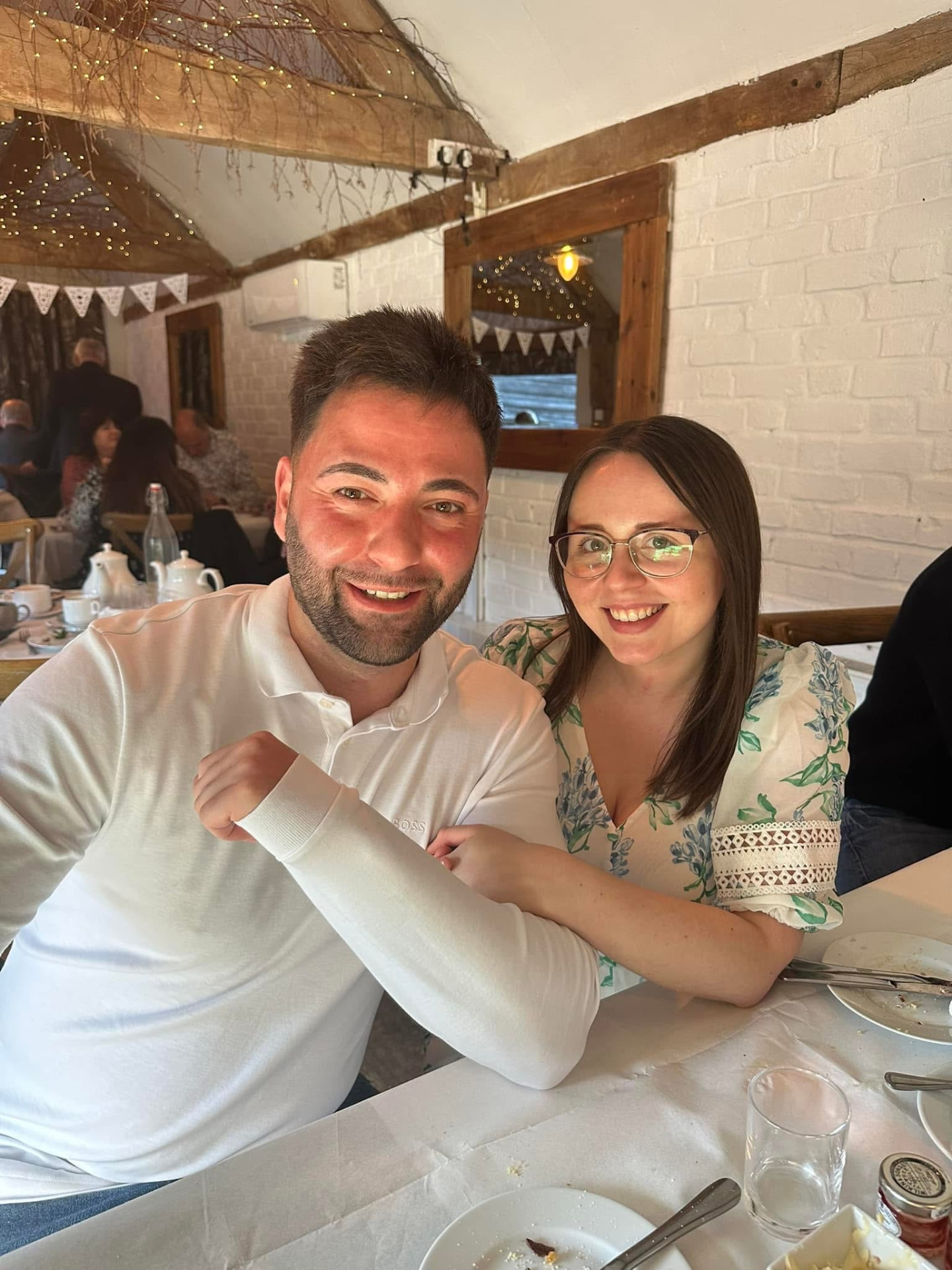 Adem and Fran at a celebration